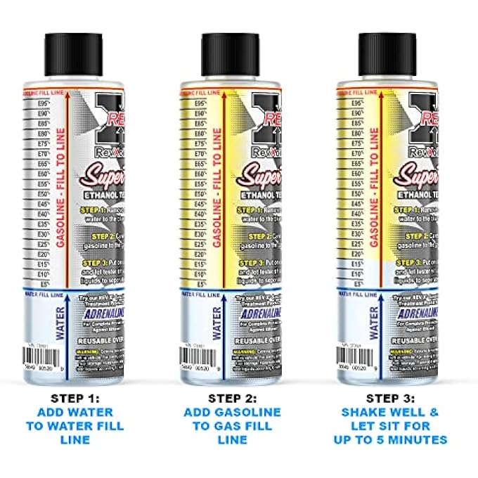 REV X SUPER TESTER FLEX FUEL ETHANOL E85 TO E10, E15, E20, E25 TEST KIT - Image 3